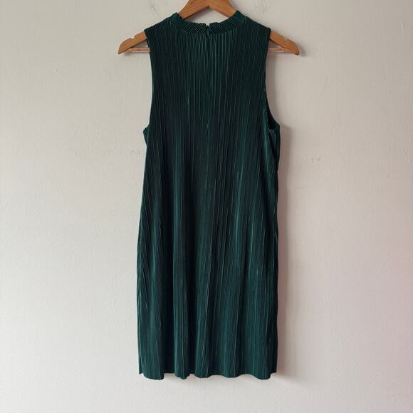 BB Dakota As You Pleats Dress Women Medium Green Mini Going Out Slinky Party - Picture 3 of 10